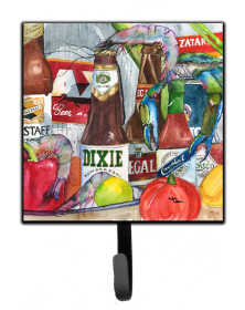 Food/Drink Design Leash or Key Holder (Color: New Orleans Beers and Spices #2, size: 4.25 x 7)