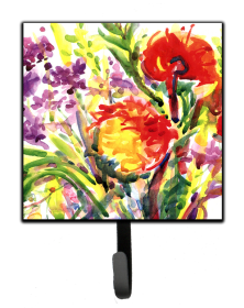 Multi Themed Flower Themed Leash or Key Holder (Color: Flower #3, size: 4.25 x 7)