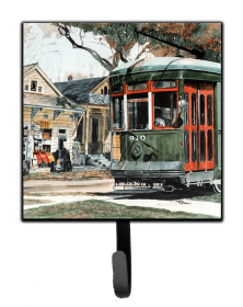 Landscape Design Leash or Key Holder (Color: New Orleans Street Car, size: 4.25 x 7)