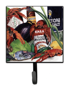 Food/Drink Design Leash or Key Holder (Color: Crawfish with Louisiana Spices, size: 4.25 x 7)