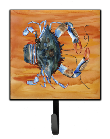 Crab Design Leash or Key Holder (Color: Female Blue Crab Spicy Hot, size: 4.25 x 7)