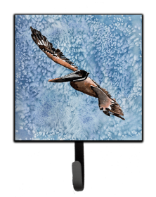Bird Art Design Leash or Key Holder (Color: Pelican #1, size: 4.25 x 7)