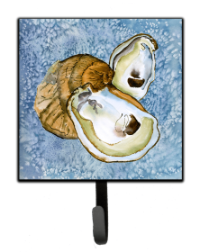 Multi Themed Oyster Leash or Key Holder (Color: Oyster Cool Blue Water, size: 4.25 x 7)