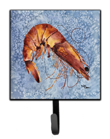 Shrimp Leash or Key Holder (Color: Cooked Shrimp Cool Blue Water, size: 4.25 x 7)