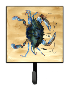 Crab Design Leash or Key Holder (Color: Blue Male Crab Sandy B, size: 4.25 x 7)
