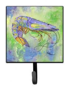 Shrimp Leash or Key Holder (Color: Shrimp Blues and Greens, size: 4.25 x 7)