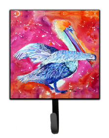 Bird Art Design Leash or Key Holder (Color: Birds/Bird - Pelican #3, size: 4.25 x 7)