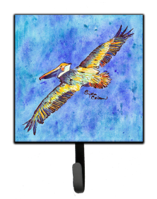 Bird Art Design Leash or Key Holder (Color: Birds/Bird - Pelican #4, size: 4.25 x 7)