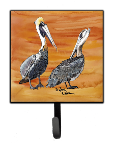 Bird Art Design Leash or Key Holder (Color: Birds/Bird - Pelican #5, size: 4.25 x 7)