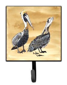 Bird Art Design Leash or Key Holder (Color: Birds/Bird - Pelican #6, size: 4.25 x 7)
