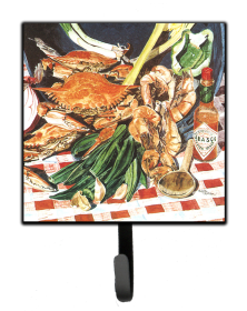 Crab Design Leash or Key Holder (Color: Crab Boil, size: 4.25 x 7)