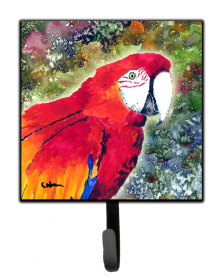 Bird Art Design Leash or Key Holder (Color: Parrot Parrot Head #3, size: 4.25 x 7)