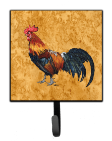 Bird Art Design Leash or Key Holder (Color: Rooster, size: 4.25 x 7)