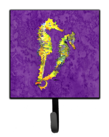 Multi Themed Seahorse Leash or Key Holder (Color: Seahorse Couple, size: 4.25 x 7)