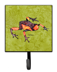Animal Design Leash or Key Holder (Color: Frog, size: 4.25 x 7)