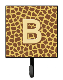 Letter Initial Monogram - Giraffe Leash or Key Holder (size: 4.25 x 7)