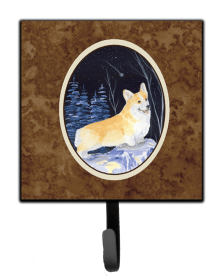 Starry Night Dog Leash or Key Holder (Color: Corgi, size: 4.25 x 7)