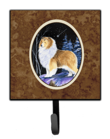 Starry Night Dog Leash or Key Holder (Color: Sheltie, size: 4.25 x 7)