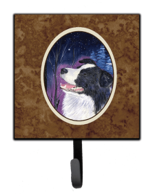 Starry Night Dog Leash or Key Holder (Color: Border Collie, size: 4.25 x 7)