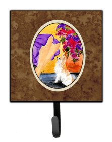 Lady with her Dog Leash or Key Holder (Color: Chihuahua, size: 4.25 x 7)