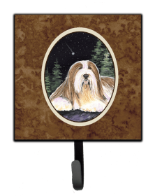 Starry Night Dog Leash or Key Holder (Color: Bearded Collie, size: 4.25 x 7)