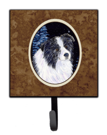 Starry Night Dog Leash or Key Holder (Color: Border Collie 1, size: 4.25 x 7)