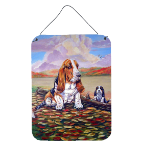 Basset Hound Wall or Door Hanging Prints (Color: 7004DS1216, size: 12 x 16)