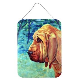 Bloodhound Wall or Door Hanging Prints (Color: 7013DS1216, size: 12 x 16)