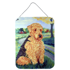 Airedale Terrier Wall or Door Hanging Prints (Color: 7096DS1216, size: 12 x 16)