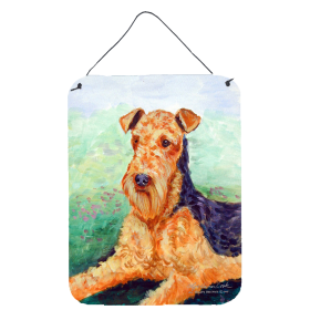 Airedale Terrier Wall or Door Hanging Prints (Color: 7239DS1216, size: 12 x 16)