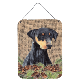 Multi Themed Door Hanging Prints (Color: Doberman, size: 12 x 16)