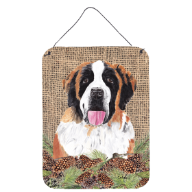 Multi Themed Door Hanging Prints (Color: Saint Bernard, size: 12 x 16)