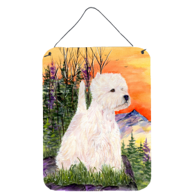 Multi Themed Door Hanging Prints (Color: Westie, size: 12 x 16)