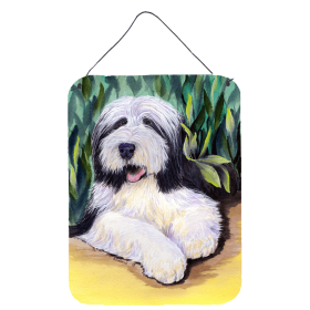 Multi Themed Door Hanging Prints (Color: Bearded Collie, size: 12 x 16)