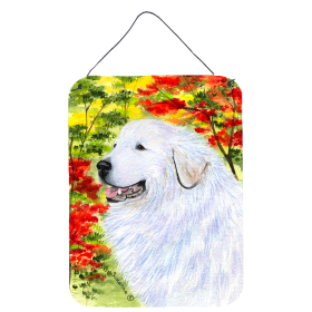 Multi Themed Door Hanging Prints (Color: Great Pyrenees, size: 12 x 16)