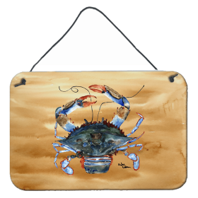 Crab Wall or Door Hanging Prints (Color: 8156DS812, size: 8 x 12)