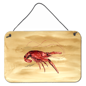 Crawfish Wall or Door Hanging Prints (Color: 8230DS812, size: 8 x 12)
