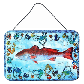 Red Fish Wall or Door Hanging Prints (Color: 8087DS812, size: 8 x 12)