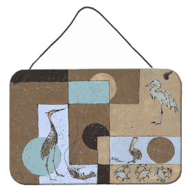 Blue Heron Wall or Door Hanging Prints (Color: 8103DS812, size: 8 x 12)