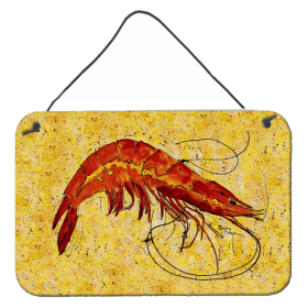 Shrimp Wall or Door Hanging Prints (Color: 8126DS812, size: 8 x 12)
