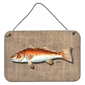 Red Fish Wall or Door Hanging Prints (Color: 8736DS812, size: 8 x 12)