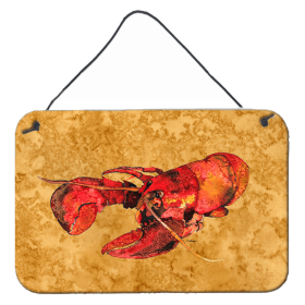 Lobster Wall or Door Hanging Prints (Color: 8715DS812, size: 8 x 12)
