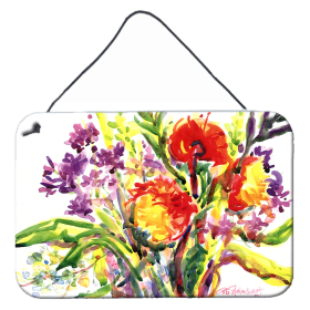 Flower Wall or Door Hanging Prints (Color: 6042DS812, size: 8 x 12)