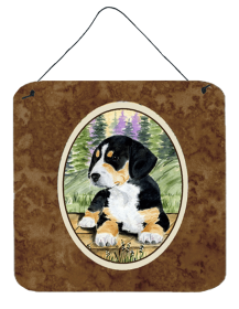 Entlebucher Mountain Dog Wall or Door Hanging Prints (Color: Mountain Dog, size: 6 x 6)
