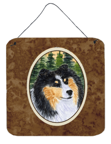 Sheltie Wall or Door Hanging Prints (Color: Sheltie, size: 6 x 6)