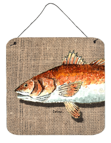Red Fish Wall or Door Hanging Prints (Color: 8736DS66, size: 6 x 6)