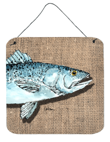 Fish Speckled Trout Wall or Door Hanging Prints (Color: 8737DS66, size: 6 x 6)