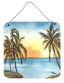 Palm Tree Wall or Door Hanging Prints (Color: 8551DS66, size: 6 x 6)