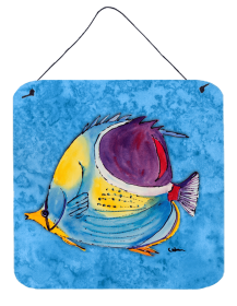 Tropical Fish Wall or Door Hanging Prints (Color: 8676DS66, size: 6 x 6)