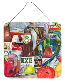 New Orleans Beers and Spices Wall or Door Hanging Prints (Color: 1017-2DS66, size: 6 x 6)